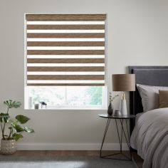 Forest Cedar Brown Jacquard Day and Night Blind