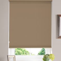 Galaxy Blackout Plain Roller Blind - Toffee