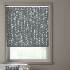 Miss Print Ditto Roller Blind - Liquorice Grey