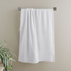 Catherine Lansfield Bathroom Anti-Bacterial Cotton Towel - White