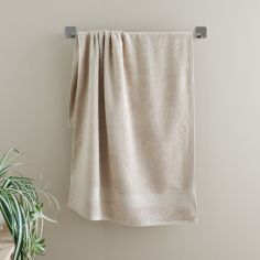 Catherine Lansfield Bathroom Anti-Bacterial Cotton Towel - Natural