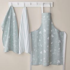 Catherine Lansfield Meadowsweet Floral Apron - Green