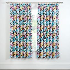 Be Wild Kids Tape Top Curtains - Multi