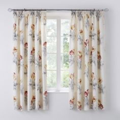 Macy Floral Fully Lined Tape Top Curtains - Multi