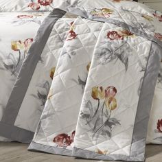 Macy Floral Quilted Bedspread - Multi