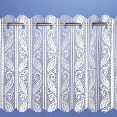 Lace Net Vertical Louvre Blind - White