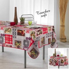 Prado Tablecloth with Printed Olives - Multi