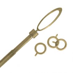 Eclipse Finial Curtain Pole - Gold