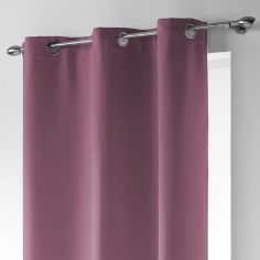 Occult Plain Blackout Eyelet Single Curtain Panel - Candy Pink