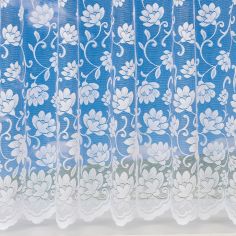 Charlotte Floral White Net Curtain