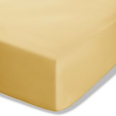 Catherine Lansfield Easy Iron Percale Fitted Sheet - Ochre Yellow