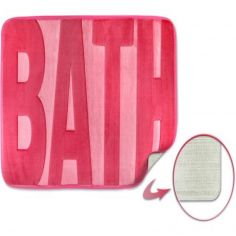 Spa Memory Foam Bath Mat - Pink