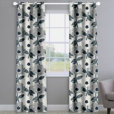 Bermondsey Pebble Grey Floral Made To Measure Curtains