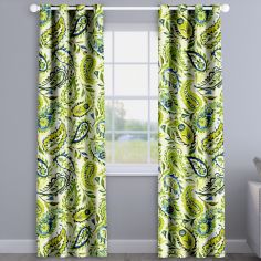 Calypso Mojito Green Paisley Floral Made To Measure Curtains
