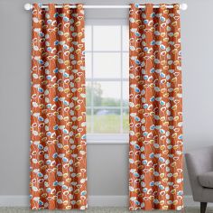 Clara Mango Orange Floral Made To Measure Curtains