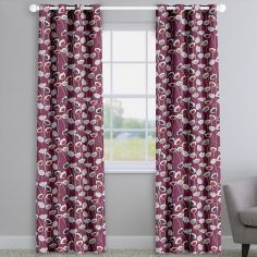Clara Very Berry Purple Floral Made To Measure Curtains