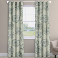 Mayan Dove Grey Floral Made To Measure Curtains