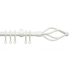County Crown 16-19mm Extendable Complete Curtain Pole Set - Cream