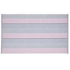 Catherine Lansfield Textured Stripe Towel - Pink