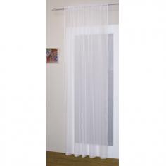 Cream Slot Top Voile Curtain Panel