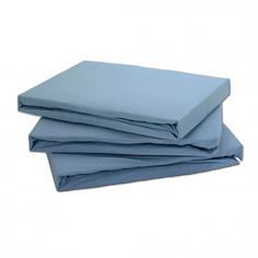 Baby Jersey 100% Cotton Pair of Fitted Sheets - Blue