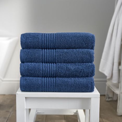 Eden 100% Egyptian Cotton 650GSM Bathroom Towel - Midnight Blue
