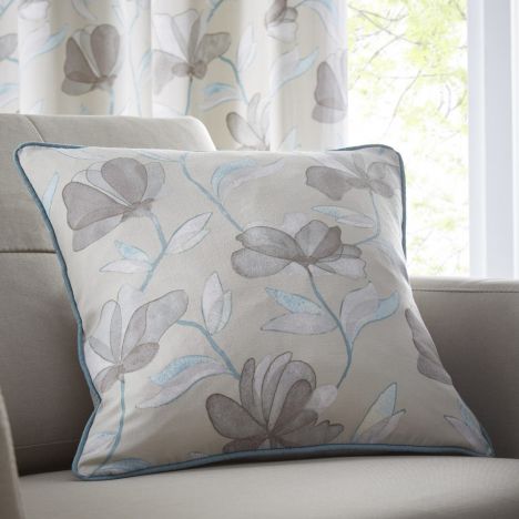 Springfield Floral Cushion Cover Cover - Teal Blue
