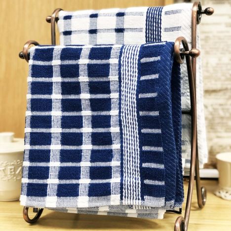 Brecon 100% Cotton Kitchen Tea Towel - Blue