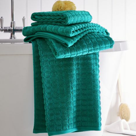 Geo Geometric 100% Cotton Towel - Turquoise