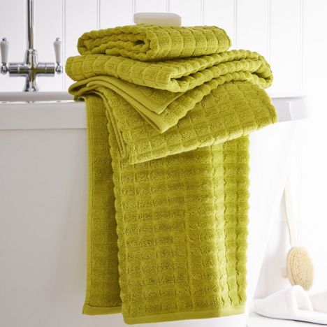 Geo Geometric 100% Cotton Towel - Green
