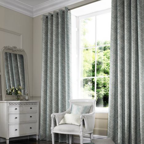 Morgan Teal Blue Made to Measure Curtains