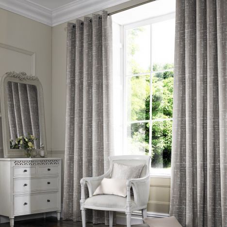 Vera Silver Grey Line Made to Measure Curtains