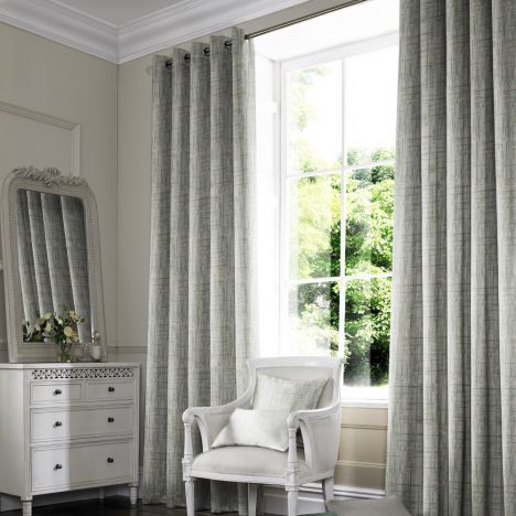 Teagan Sage Green Yellow Line Made to Measure Curtains