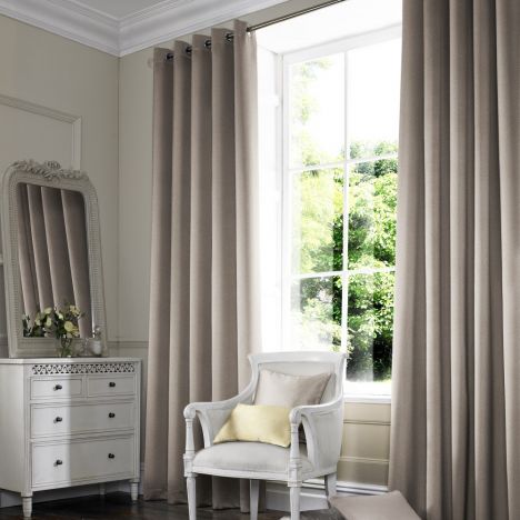 Melanie Taupe Natural Made to Measure Curtains