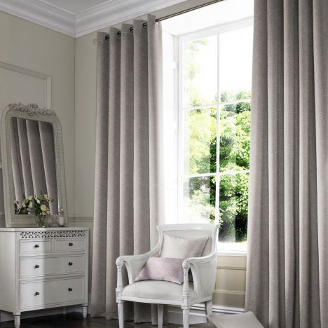 Melanie Earth Black Grey Made to Measure Curtains