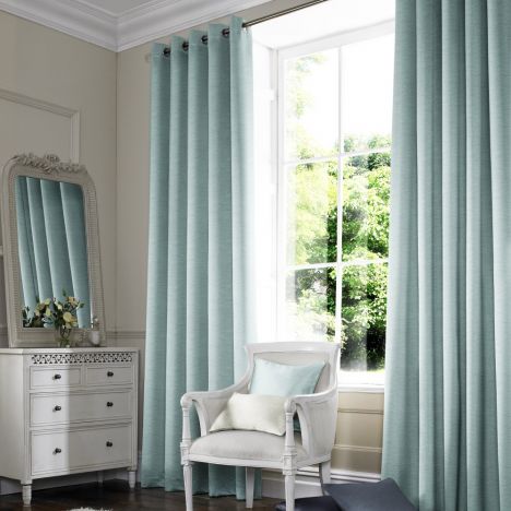 Hadley Ice Blue Made to Measure Curtains