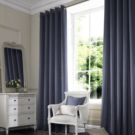 Hadley Indigo Blue Made to Measure Curtains
