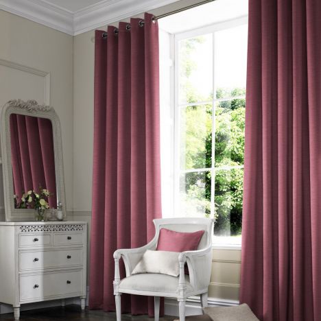Hadley Mulberry Red Pink Terracotta Made to Measure Curtains