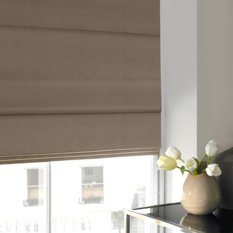 Veronica Taupe Natural Roman Blind