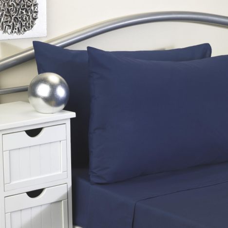 Softguard Flame Retardant Pillowcase Pair - Navy Blue