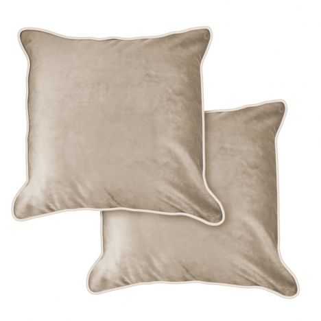 Chelsea Soft Touch Velvet Luxury Cushion Cover - Taupe