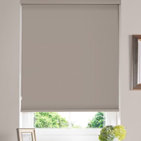 Galaxy Blackout Plain Roller Blind - Mouse Grey