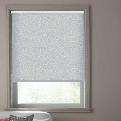 Miss Print Chimes Roller Blind - Blizzard Grey
