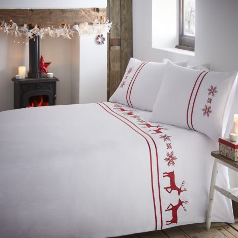 Luxury Vancouver Duvet Cover Set - Red