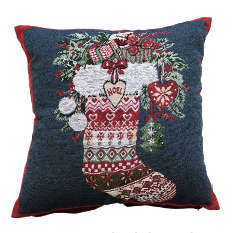 Winter Stocking Christmas Cushion Cover