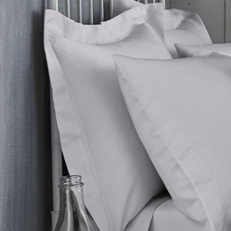 Bianca 100% Cotton Soft 200 TC Oxford Pillowcase - Grey