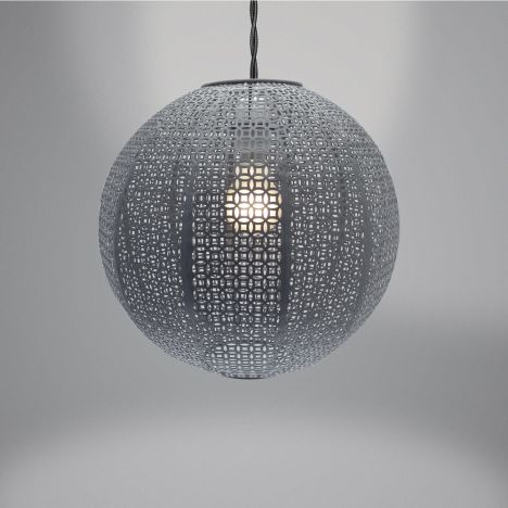 Nouveau Cadiz Ball Light Fitting - Grey
