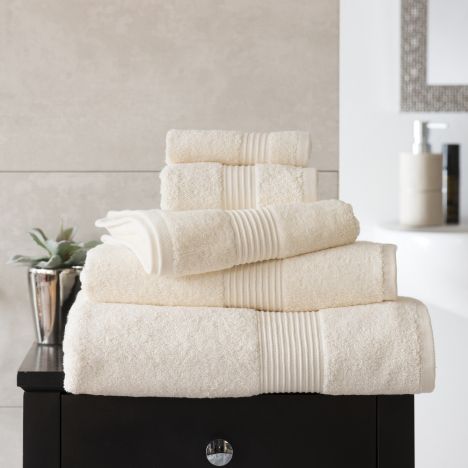 Bliss Pima 100% Cotton 650gsm Bathroom Towel - Vanilla Cream