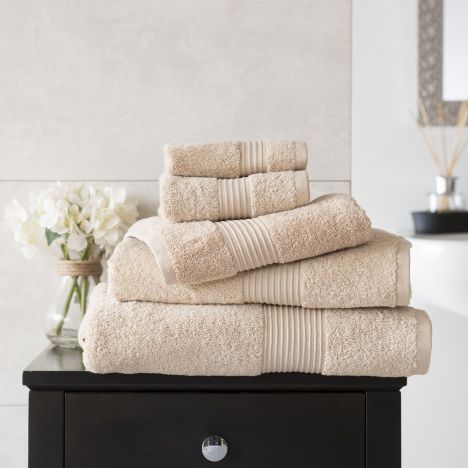 Bliss Pima 100% Cotton 650gsm Bathroom Towel - Biscuit Beige