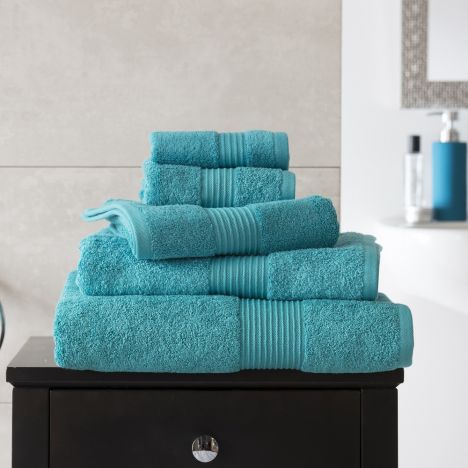 Bliss Pima 100% Cotton 650gsm Bathroom Towel - Teal Blue